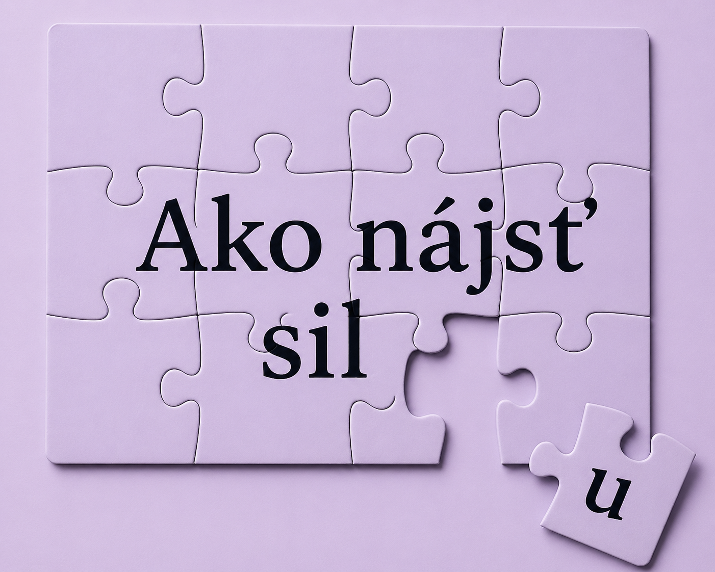 Ako nájsť silu